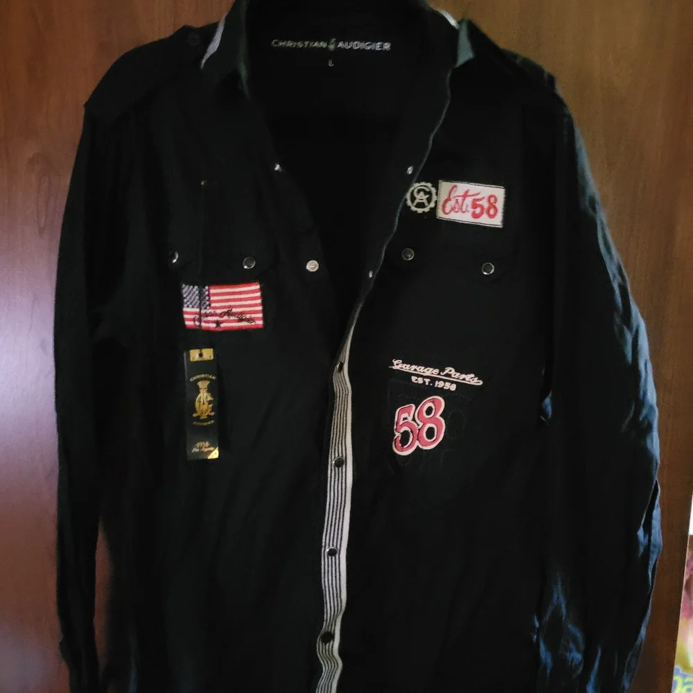 CHRISTIAN AUDIGIER BUTTON DOWN SHIRT - Picture 8 of 16
